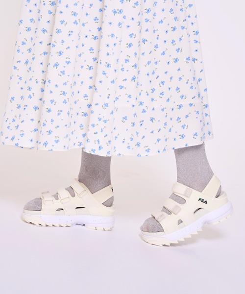 FILA（フィラ）の「ディスラプター SD パフィー グリーンフィリア / DISRUPOTR SD PUFFY GRN-PHILIA / 厚底 サンダル（サンダル・レディース・スモークピンク/オフホワイト・27.0cm/26.0cm/25.0cm/24.0cm/23.0cm/28.0cm）」の10枚目の写真