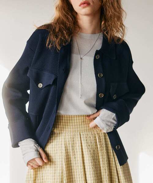 SENSE OF PLACE by URBAN RESEARCH（センスオブプレイスバイアーバンリサーチ）の「ラメリブロングTシャツ（Tシャツ/カットソー・レディース・ピンク/ブラック/オフホワイト・ONE）」の4枚目の写真