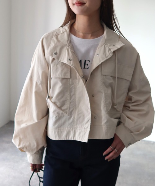 Riberry（リベリー）の「スタンドカラーミリタリーショートジャケット