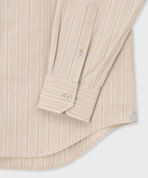Paul Smith COLLECTION(ポールスミスコレクション)の「オーバーストライプ シャツ / 144355 B20(シャツ/ブラウス・メンズ・ベージュ/サックスブルー・MEDIUM/LARGE/X-LARGE/SMALL)」の4枚目の写真