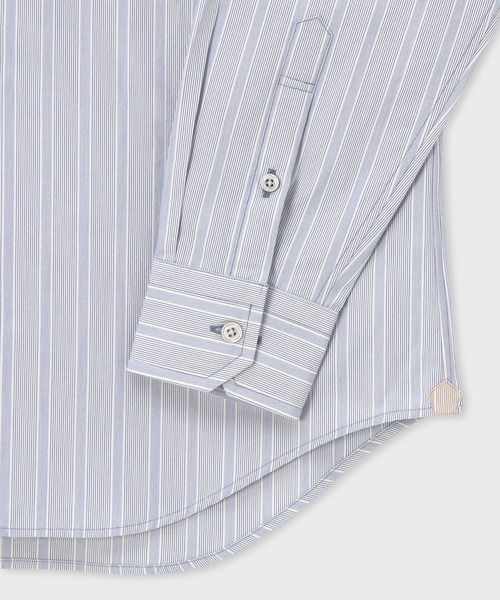 Paul Smith COLLECTION(ポールスミスコレクション)の「オーバーストライプ シャツ / 144355 B20(シャツ/ブラウス・メンズ・ベージュ/サックスブルー・MEDIUM/LARGE/X-LARGE/SMALL)」の6枚目の写真
