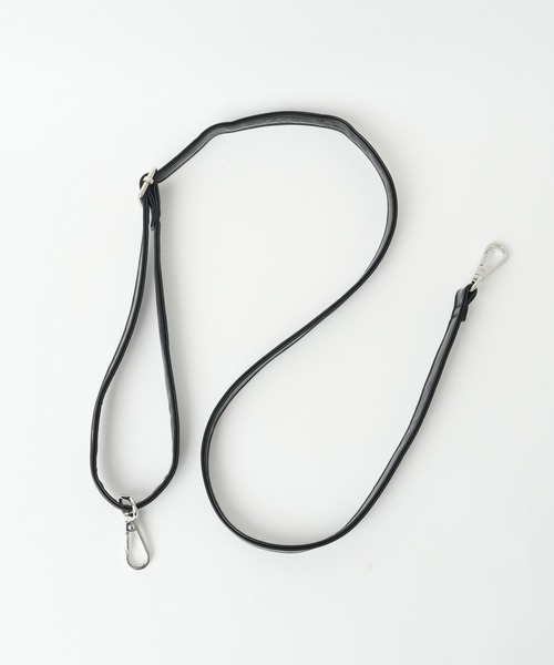 WEGO（ウィゴー）の「WEGO/レザータッチ2WAY巾着ショルダー（ショルダーバッグ・レディース・シルバー/ブラック・FREE）」の7枚目の写真