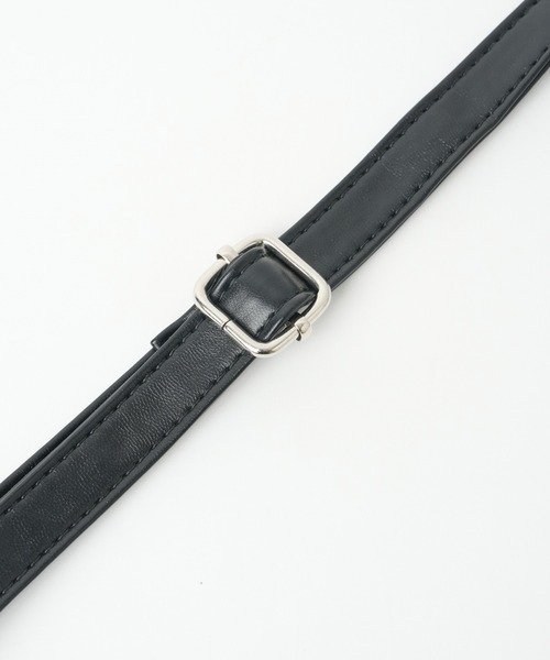 WEGO（ウィゴー）の「WEGO/レザータッチ2WAY巾着ショルダー（ショルダーバッグ・レディース・シルバー/ブラック・FREE）」の9枚目の写真