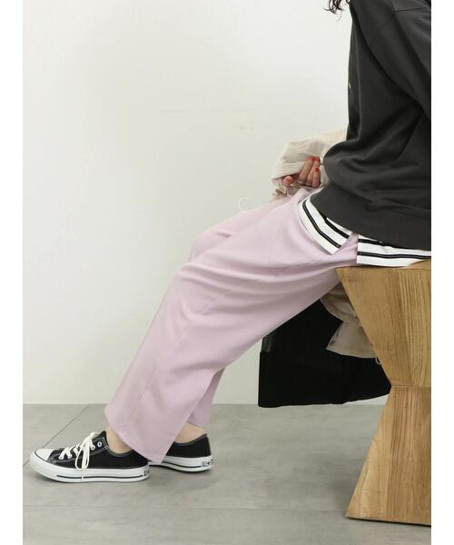 Samansa Mos2 blue(サマンサモスモスブルー)の「マルチスタイルテーパードパンツ(その他パンツ・レディース・ブルー/ネイビー/イエロー/グレー/ピンク/キナリ/ブラック・L/S/SS/M)」の7枚目の写真