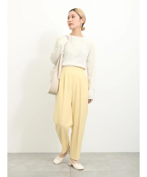 Samansa Mos2 blue(サマンサモスモスブルー)の「マルチスタイルテーパードパンツ(その他パンツ・レディース・ブルー/ネイビー/イエロー/グレー/ピンク/キナリ/ブラック・L/S/SS/M)」の10枚目の写真