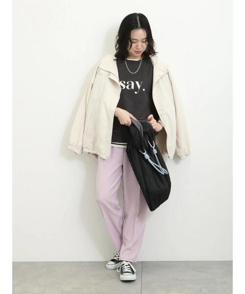 Samansa Mos2 blue(サマンサモスモスブルー)の「マルチスタイルテーパードパンツ(その他パンツ・レディース・ブルー/ネイビー/イエロー/グレー/ピンク/キナリ/ブラック・L/S/SS/M)」の18枚目の写真