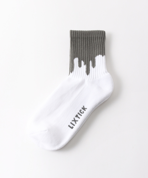 JOINT WORKS（ジョイントワークス）の「【LIXTICK/リックスティック】 DRIP SOCKS 3PACK 1ST（ソックス/靴下・メンズ・ホワイト・FREE）」の3枚目の写真