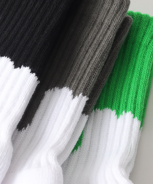 JOINT WORKS（ジョイントワークス）の「【LIXTICK/リックスティック】 DRIP SOCKS 3PACK 1ST（ソックス/靴下・メンズ・ホワイト・FREE）」の8枚目の写真