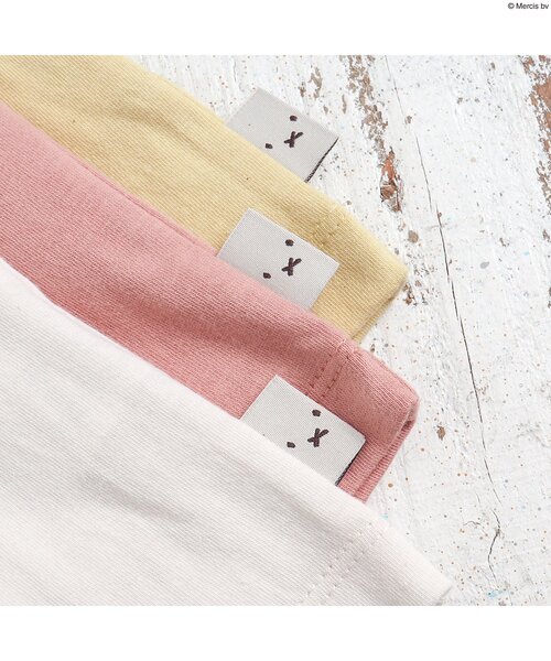 Miffy( ミッフィー)の「miffyコラボフードデザインカレッジTシャツ(Tシャツ/カットソー・キッズ・キナリ/マスタード/オレンジ・80/90/95/100/110/120/130/140)」の6枚目の写真