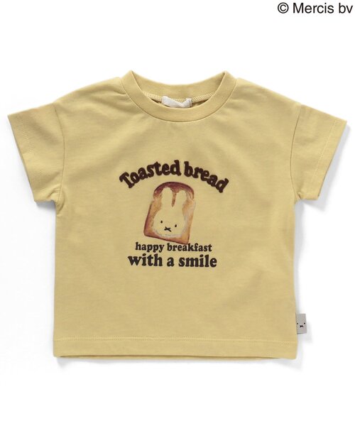 Miffy( ミッフィー)の「miffyコラボフードデザインカレッジTシャツ(Tシャツ/カットソー・キッズ・キナリ/マスタード/オレンジ・80/90/95/100/110/120/130/140)」の9枚目の写真