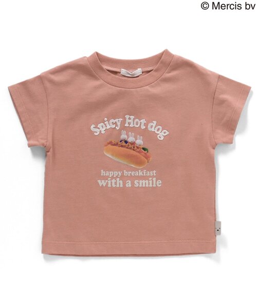 セール】miffyコラボフードデザインカレッジTシャツ（Tシャツ