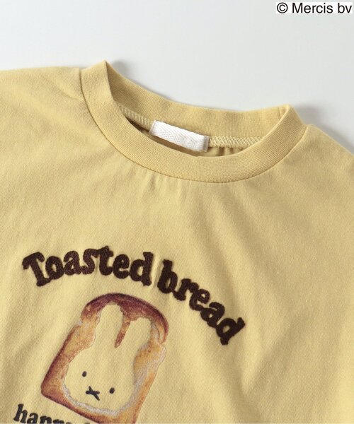 Miffy( ミッフィー)の「miffyコラボフードデザインカレッジTシャツ(Tシャツ/カットソー・キッズ・キナリ/マスタード/オレンジ・80/90/95/100/110/120/130/140)」の11枚目の写真