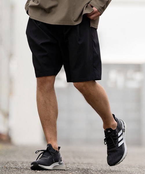 CAMBIO(カンビオ)の「mp12060- Minimal Tuck short Pants ショートパンツ(その他パンツ・メンズ・ブラック/ヘザーチャコール/ミックスグレー/サックスブルー・S/M/L)」の5枚目の写真