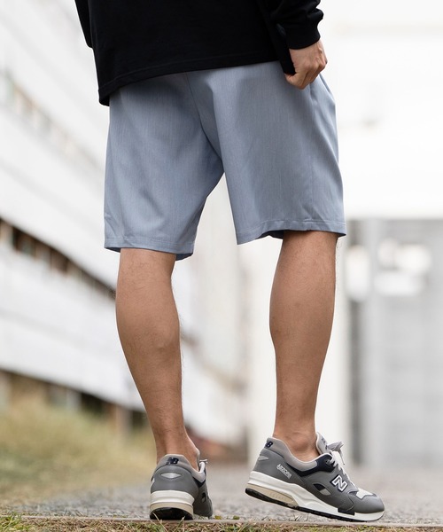 CAMBIO(カンビオ)の「mp12060- Minimal Tuck short Pants ショートパンツ(その他パンツ・メンズ・ブラック/ヘザーチャコール/ミックスグレー/サックスブルー・S/M/L)」の19枚目の写真