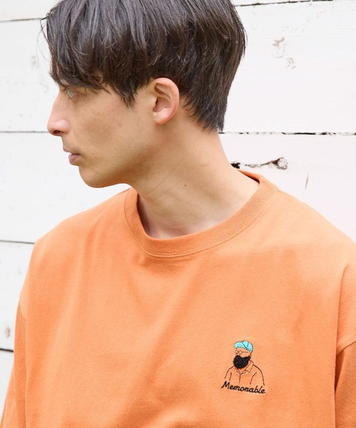 LAKOLE(ラコレ)の「ヒゲサガラ半袖T / 106859(Tシャツ/カットソー・メンズ・オレンジ/ブラック/ブルー/アッシュグレー/グリーン/ホワイト・MEDIUM/X-LARGE/LARGE)」の6枚目の写真