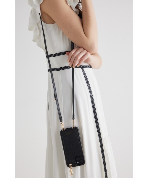 rienda（リエンダ）の「クロスアールエンボススマホケース（スマホケース/カバー・レディース・キャメル/ブラック・FREE）」の13枚目の写真