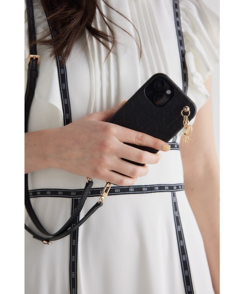 rienda（リエンダ）の「クロスアールエンボススマホケース（スマホケース/カバー・レディース・キャメル/ブラック・FREE）」の14枚目の写真