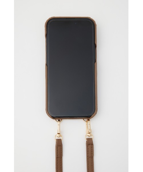 rienda（リエンダ）の「クロスアールエンボススマホケース（スマホケース/カバー・レディース・キャメル/ブラック・FREE）」の9枚目の写真