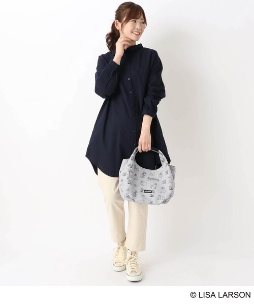 one'sterrace(ワンズテラス)の「LISA LARSON リサ・ラーソン トート キャット(トートバッグ・レディース・ベージュ系8/グレー系4・99)」の5枚目の写真