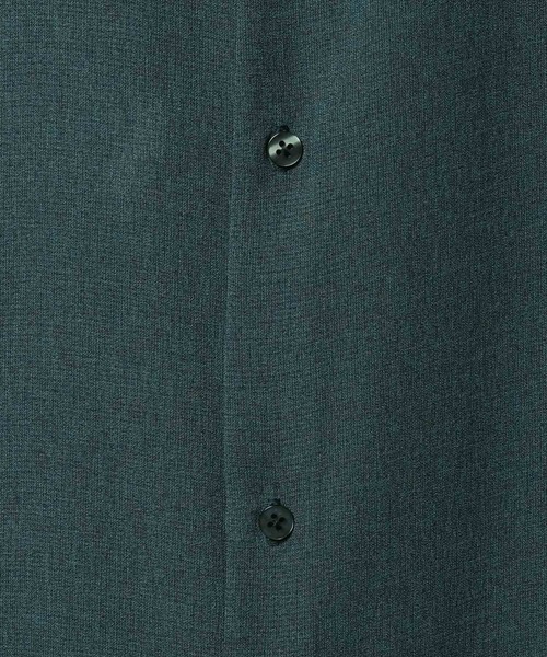 KUUUPY(クーピー)の「【接触冷感機能付き】Grainy Basic Regular Collar Short-Sleeve Shirt - 杢調ベーシックレギュラーカラー半袖シャツ(シャツ/ブラウス・メンズ・ブルー/グレー/ダークグリーン/チャコールグレー・LARGE/SMALL/MEDIUM)」の18枚目の写真
