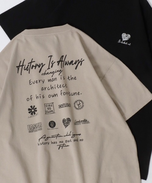 SITRY（シトリー）の「SITRY Street Style Back Print T-shirt/別注 オーバーサイズ ビリヤード ダイス ハート フラワー バックプリント ワンポイント刺繍 半袖Ｔシャツ レディース メンズ（Tシャツ/カットソー・メンズ・ホワイト/ブラック/ブルー/グリーン/ホワイト系その他/ブラック系その他/グレイッシュベージュ/グリーン系その他2/ブルー系その他2/ブラック系その他2/ベージュ系その他/ホワイト系その他2・M/L/XL）」の7枚目の写真