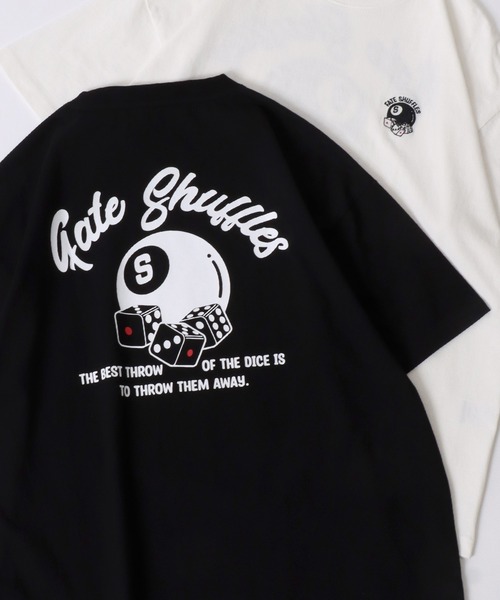 SITRY（シトリー）の「SITRY Street Style Back Print T-shirt/別注 オーバーサイズ ビリヤード ダイス ハート フラワー バックプリント ワンポイント刺繍 半袖Ｔシャツ レディース メンズ（Tシャツ/カットソー・メンズ・ホワイト/ブラック/ブルー/グリーン/ホワイト系その他/ブラック系その他/グレイッシュベージュ/グリーン系その他2/ブルー系その他2/ブラック系その他2/ベージュ系その他/ホワイト系その他2・M/L/XL）」の6枚目の写真