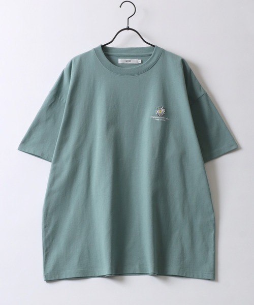 SITRY（シトリー）の「SITRY Street Style Back Print T-shirt/別注 オーバーサイズ ビリヤード ダイス ハート フラワー バックプリント ワンポイント刺繍 半袖Ｔシャツ レディース メンズ（Tシャツ/カットソー・メンズ・ホワイト/ブラック/ブルー/グリーン/ホワイト系その他/ブラック系その他/グレイッシュベージュ/グリーン系その他2/ブルー系その他2/ブラック系その他2/ベージュ系その他/ホワイト系その他2・M/L/XL）」の19枚目の写真