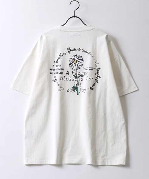 SITRY（シトリー）の「SITRY Street Style Back Print T-shirt/別注 オーバーサイズ ビリヤード ダイス ハート フラワー バックプリント ワンポイント刺繍 半袖Ｔシャツ レディース メンズ（Tシャツ/カットソー・メンズ・ホワイト/ブラック/ブルー/グリーン/ホワイト系その他/ブラック系その他/グレイッシュベージュ/グリーン系その他2/ブルー系その他2/ブラック系その他2/ベージュ系その他/ホワイト系その他2・M/L/XL）」の14枚目の写真