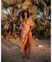 BILLABONG レディース PARADISE COVE 2 ドレス 【2024年春夏モデル】/ビラボンボタニカル柄ロングワンピース