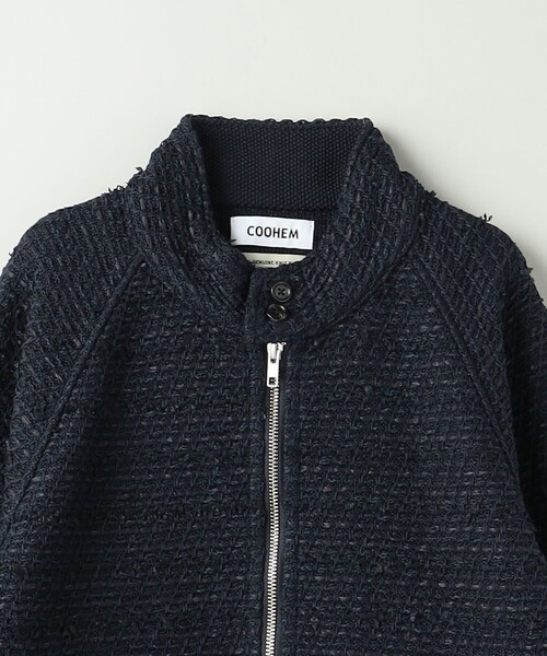 Coohem(コーヘン)の「<COOHEM> SOLID TWEED BLOUSON/ブルゾン(ブルゾン・メンズ・ネイビー・M/L)」の4枚目の写真