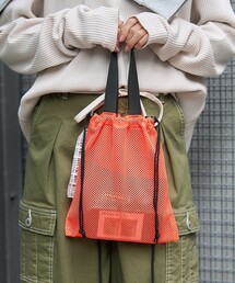WEEKEND(ER) | WEEKEND(ER) × FREAK'S STORE/ウィークエンダーウィークエンダー × フリークスストア 別注 メッシュドローストリングバッグ(ショルダーバッグ)
