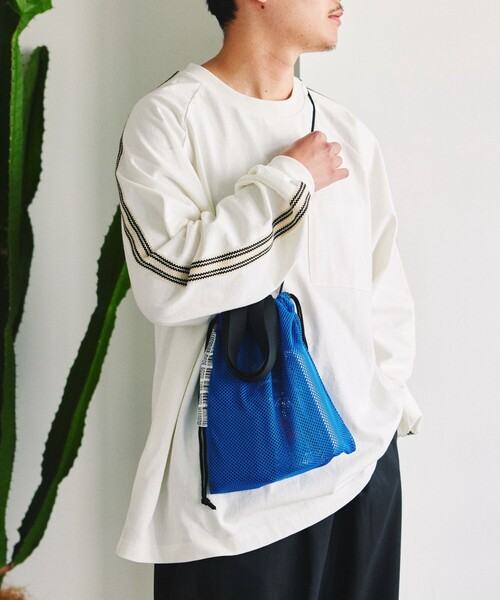 WEEKEND(ER)（ウィークエンダー）の「WEEKEND(ER) × FREAK'S STORE/ウィークエンダーウィークエンダー × フリークスストア 別注 メッシュドローストリングバッグ（ショルダーバッグ・レディース・グリーン/イエロー/オレンジ/グレー/ブルー・ONE SIZE）」の11枚目の写真