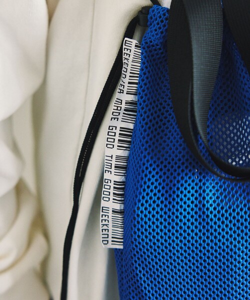 WEEKEND(ER)（ウィークエンダー）の「WEEKEND(ER) × FREAK'S STORE/ウィークエンダーウィークエンダー × フリークスストア 別注 メッシュドローストリングバッグ（ショルダーバッグ・レディース・グリーン/イエロー/オレンジ/グレー/ブルー・ONE SIZE）」の14枚目の写真