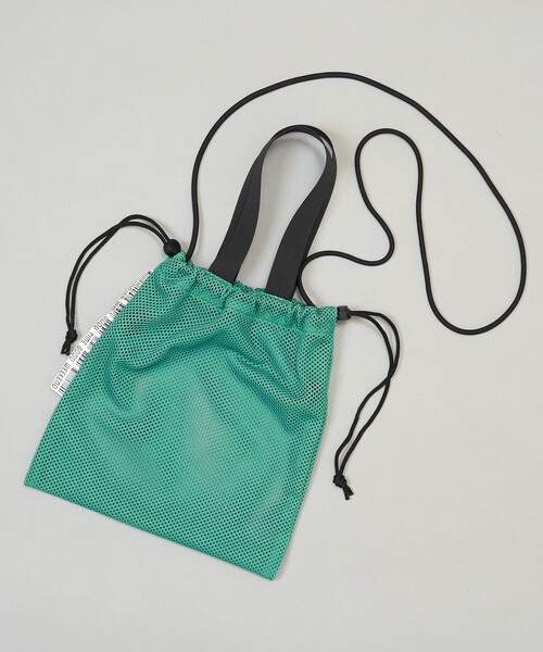 WEEKEND(ER)（ウィークエンダー）の「WEEKEND(ER) × FREAK'S STORE/ウィークエンダーウィークエンダー × フリークスストア 別注 メッシュドローストリングバッグ（ショルダーバッグ・レディース・グリーン/イエロー/オレンジ/グレー/ブルー・ONE SIZE）」の21枚目の写真