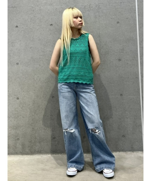 セール】クロシェ ホルター タンクトップ（ニット/セーター