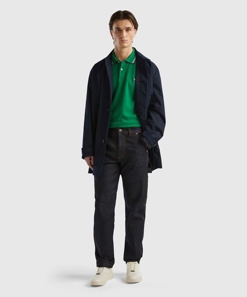 BENETTON (UNITED COLORS OF BENETTON)（ベネトンユナイテッドカラーズオブベネトン）の「サイドポケットストレートデニムパンツ（デニムパンツ・メンズ・ダークインディゴブルー・50/46/42/44）」の3枚目の写真