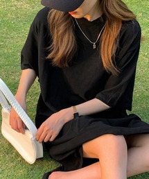 ゆったり Tシャツワンピース レディース半袖半袖半袖