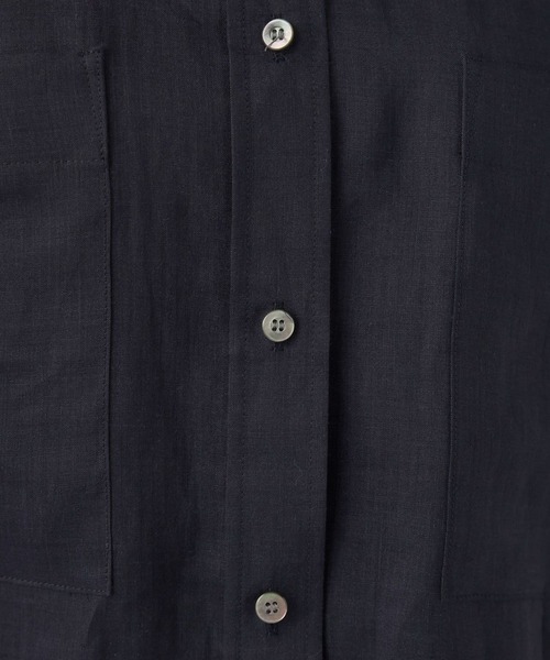 Chaos(カオス)の「Chaos(カオス)/ミリィ-ラミーシャツ(シャツ/ブラウス・レディース・ネイビー/ベージュ・FREE)」の3枚目の写真