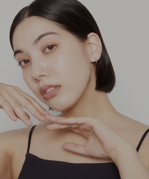 AKEL(アケル)の「【AKEL】アケル/ コンパクトフープピアス(両耳セット)/ 金属アレルギー対応(サージカルステンレス)(ピアス(両耳用)・メンズ・ゴールド/ブラック/シルバー/ピンクゴールド・8/10/12)」の16枚目の写真