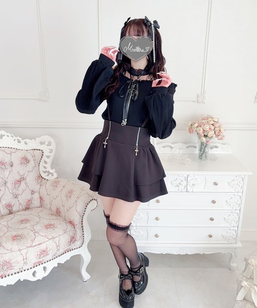 MA*RS(アメーバーマーズ)の「二段フリルクロスZIPスカパン(スカート・レディース・ブラック・FREE)」の20枚目の写真