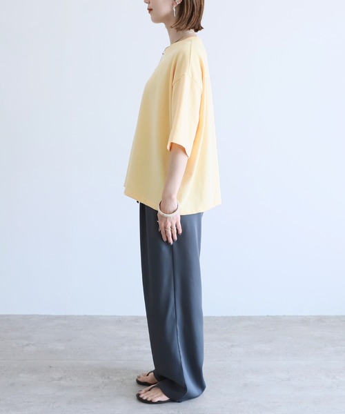 reca(レカ)の「【着丈が選べる!】大人ルーズなベーシックTシャツ(Tシャツ/カットソー・レディース・ブラック/グレー/オートミール/ミント/イエロー/ホワイト系その他・FREE)」の18枚目の写真