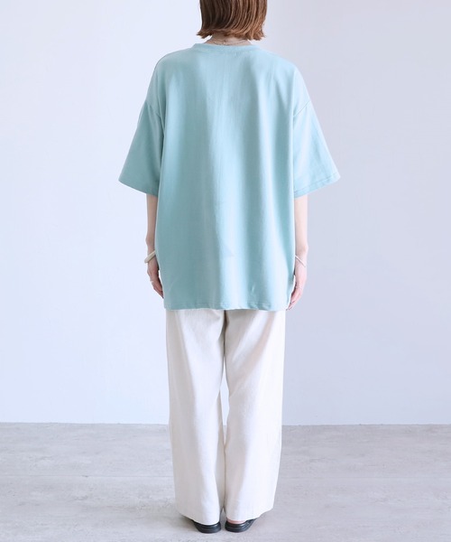 reca(レカ)の「【着丈が選べる!】大人ルーズなベーシックTシャツ(Tシャツ/カットソー・レディース・ブラック/グレー/オートミール/ミント/イエロー/ホワイト系その他・FREE)」の13枚目の写真