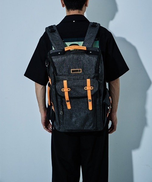 D.KELLY（ディーケリー）の「D.KELLY ナイロン3wayバイカラーバックパック メンズ バッグ ビスネスバッグ（バックパック/リュック・メンズ・グレー/ブラック・ONE SIZE）」の3枚目の写真