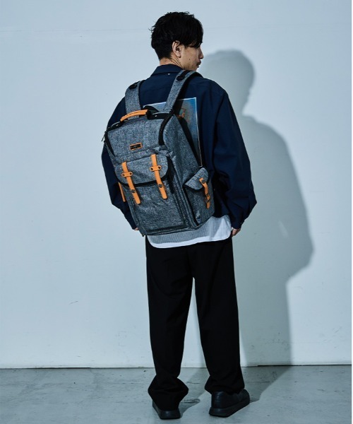 D.KELLY（ディーケリー）の「D.KELLY ナイロン3wayバイカラーバックパック メンズ バッグ ビスネスバッグ（バックパック/リュック・メンズ・グレー/ブラック・ONE SIZE）」の16枚目の写真