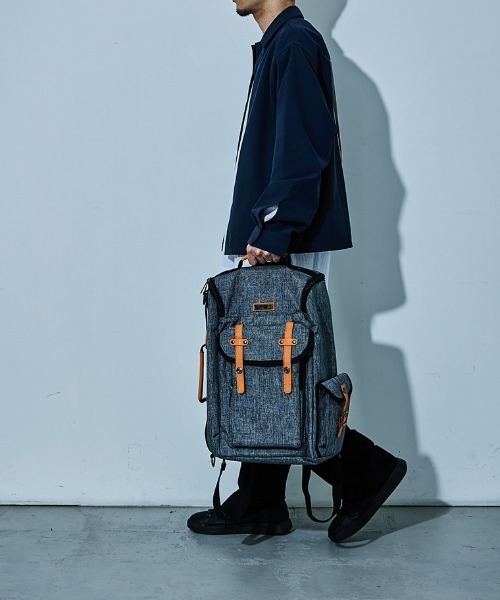 D.KELLY（ディーケリー）の「D.KELLY ナイロン3wayバイカラーバックパック メンズ バッグ ビスネスバッグ（バックパック/リュック・メンズ・グレー/ブラック・ONE SIZE）」の18枚目の写真