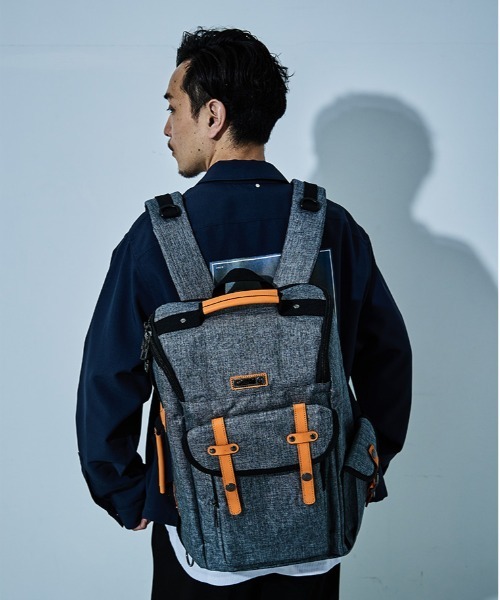 D.KELLY（ディーケリー）の「D.KELLY ナイロン3wayバイカラーバックパック メンズ バッグ ビスネスバッグ（バックパック/リュック・メンズ・グレー/ブラック・ONE SIZE）」の21枚目の写真