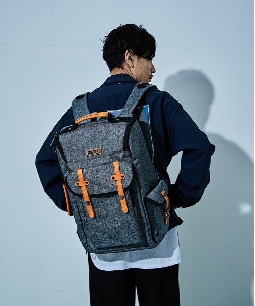 D.KELLY（ディーケリー）の「D.KELLY ナイロン3wayバイカラーバックパック メンズ バッグ ビスネスバッグ（バックパック/リュック・メンズ・グレー/ブラック・ONE SIZE）」の22枚目の写真