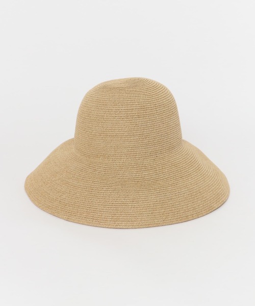 URBAN RESEARCH ROSSO WOMEN（アーバンリサーチ　ロッソ）の「PAPER WIDE BLIM HAT（ハット・レディース・ベージュ/ブラック・FREE）」の5枚目の写真