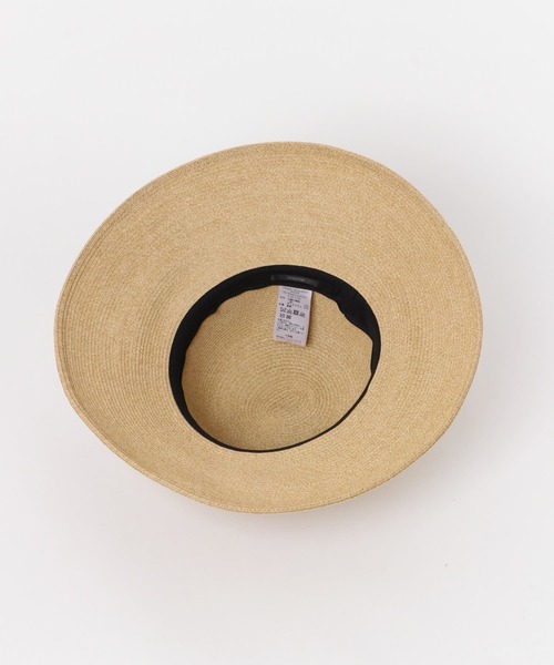 URBAN RESEARCH ROSSO WOMEN（アーバンリサーチ　ロッソ）の「PAPER WIDE BLIM HAT（ハット・レディース・ベージュ/ブラック・FREE）」の6枚目の写真