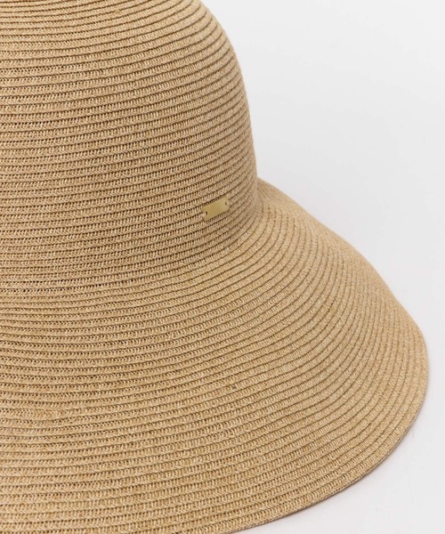 URBAN RESEARCH ROSSO WOMEN（アーバンリサーチ　ロッソ）の「PAPER WIDE BLIM HAT（ハット・レディース・ベージュ/ブラック・FREE）」の8枚目の写真